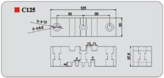 SỨ KẸP THANH CÁI C-125